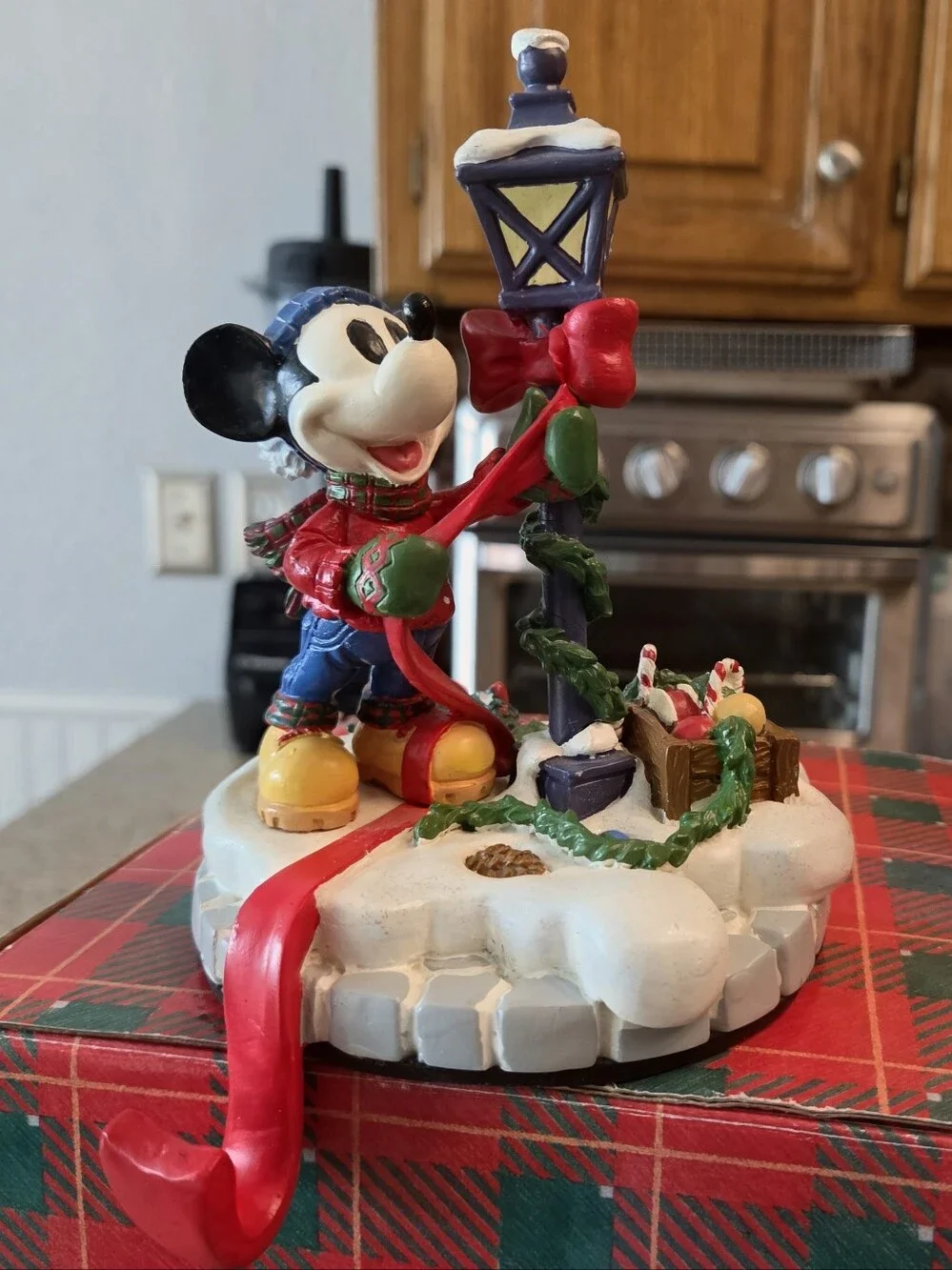 Disney Vintage Mickey Mouse Stocking And Holder